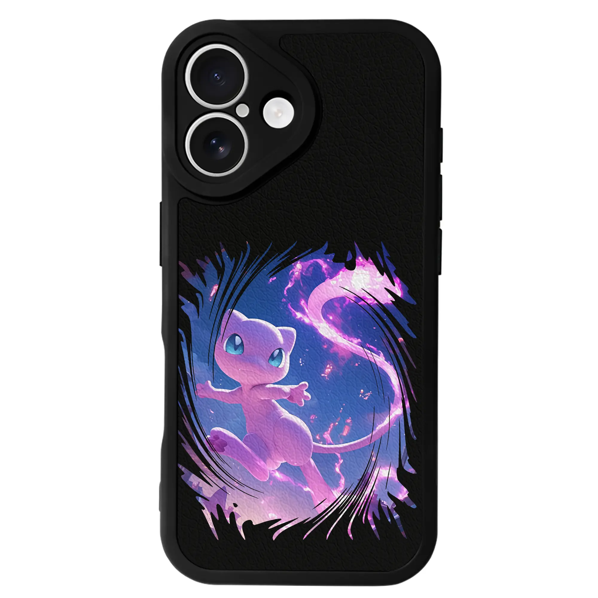 ポケモン グッズ,ミュウ - IPhone 16シリーズ対応 ・ シリコンスマホケース ・ レザー調 ・ 高精度フィット ・ 耐衝撃 ・ ワイヤレス充電対応 ・ 精密カット